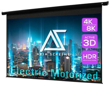 Akia Screens Electric Motorized Projector Screen