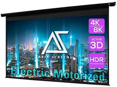 Akia Screens Motorized Remote Controlled Projector Screen