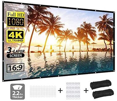 Vamvo 3-Layer 120-inch Projector Screen