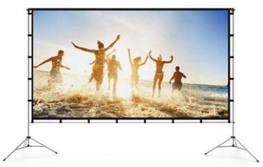 Vamvo Outdoor/Indoor Projector Screen with Stand