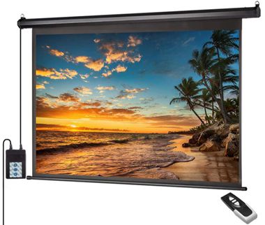 ZUEDA 100 inch 16-9 HD Motorized Projector Screen