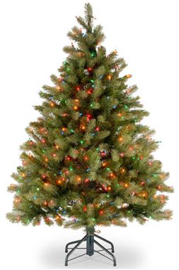 National Tree Downswept Douglas Fir Tree with 450 Multicolor Lights